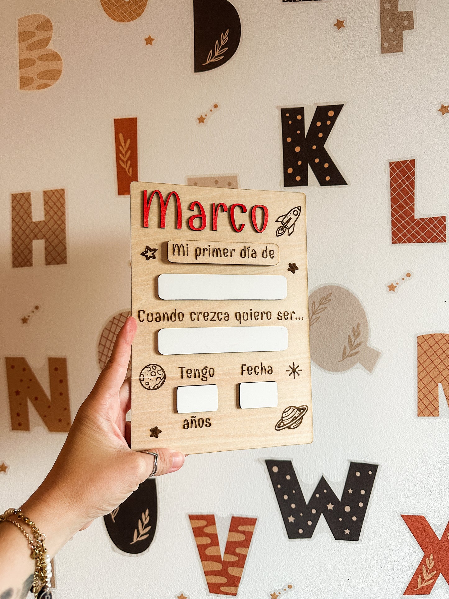 Placa “Primer día / Último día” - Vuelta al cole 📚