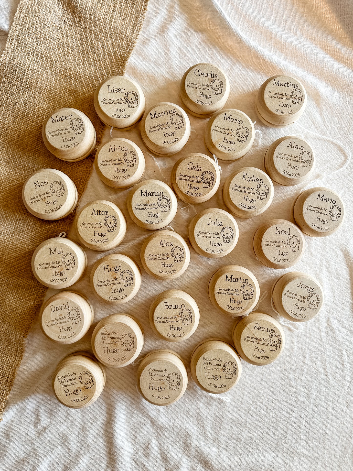 Yo-Yo de madera personalizado