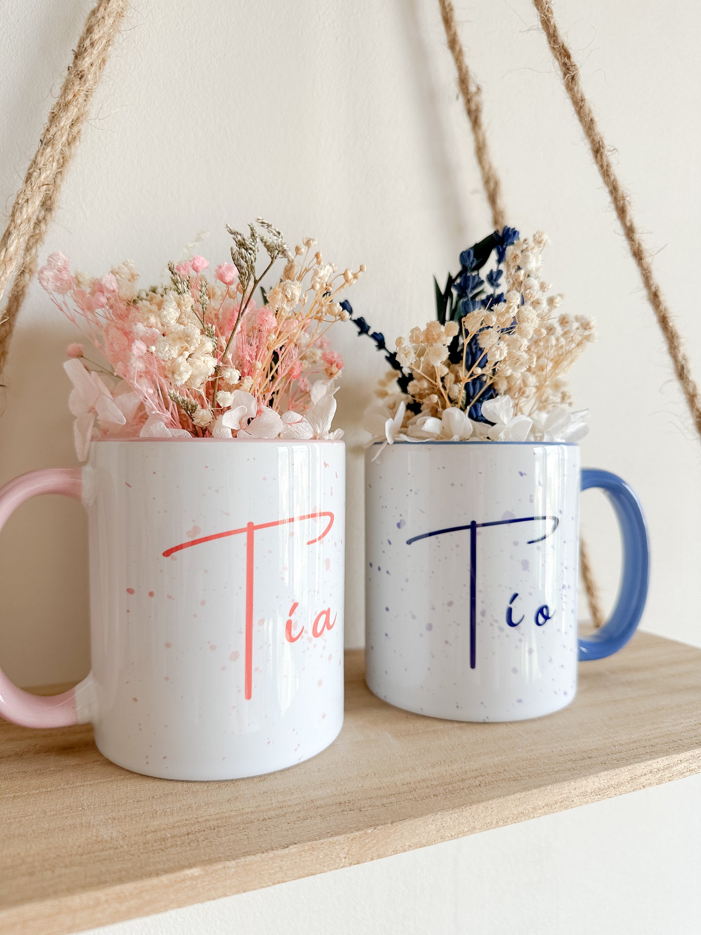 Taza flores preservadas 💐