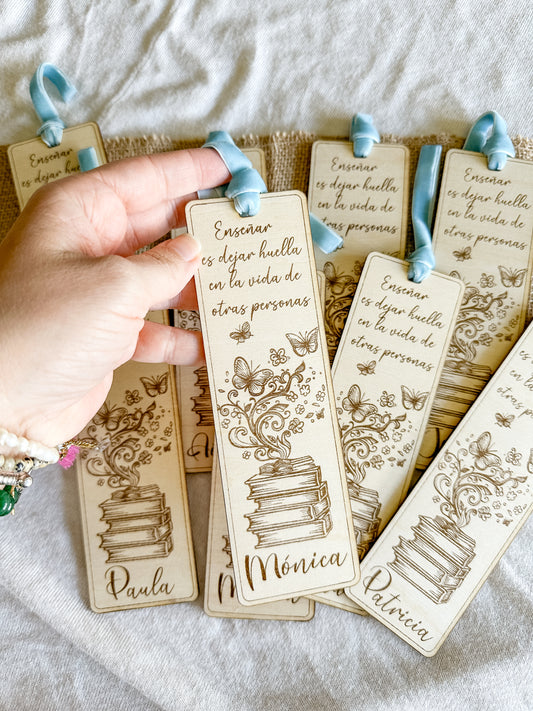 Marca páginas madera - Personalizado ✨