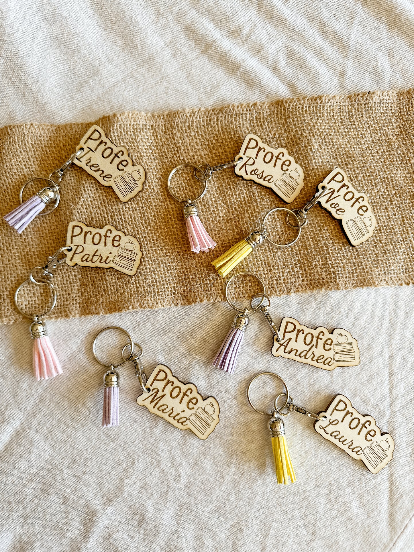 Llavero de madera personalizado