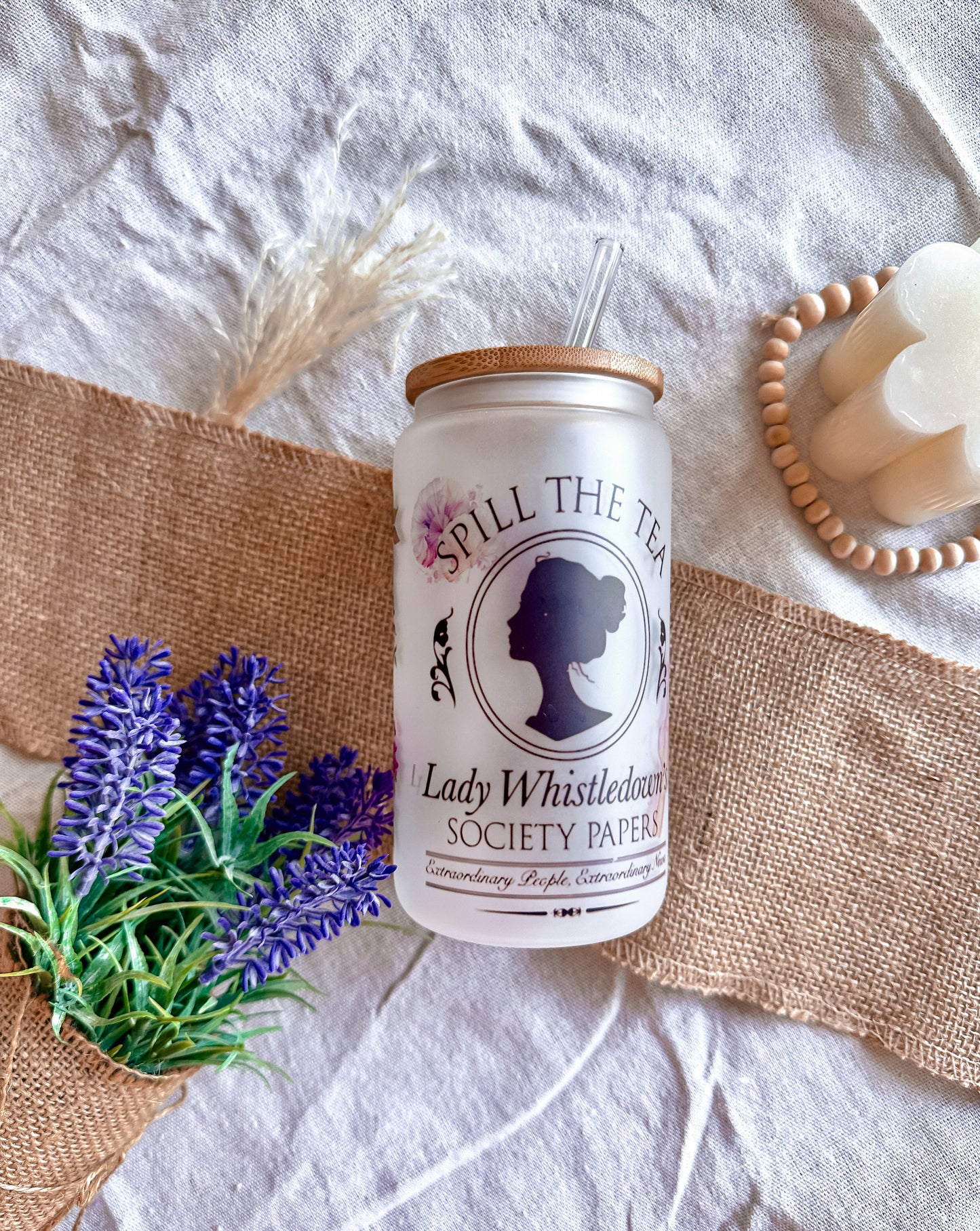 Vaso Personalizado - Serie "Los Bridgerton" 💜