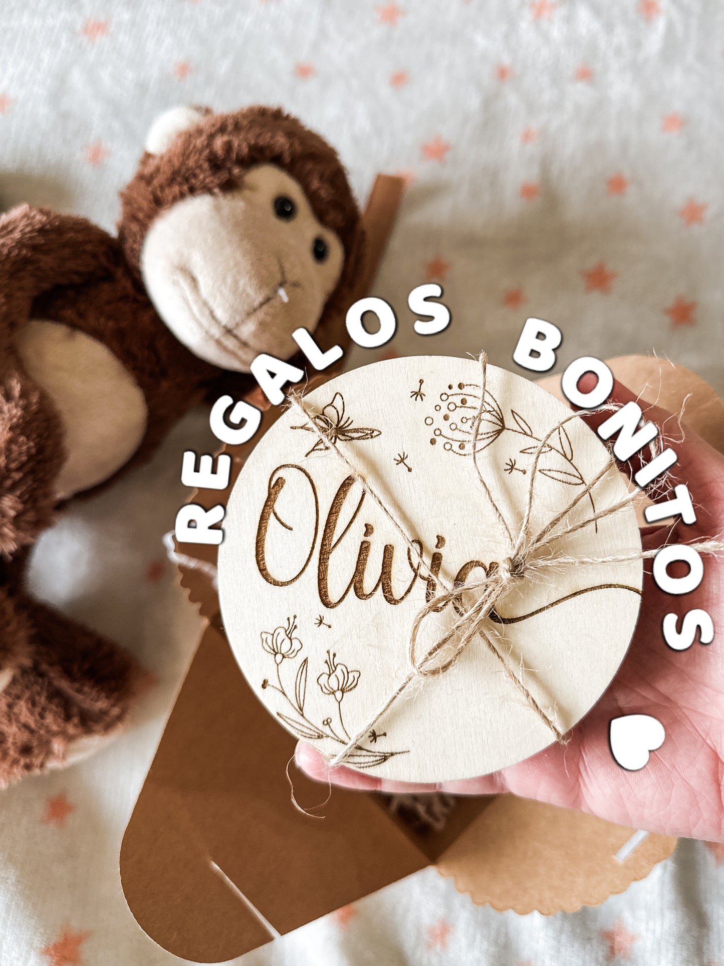 Placas Cumple Mes Bebé - Flores 🌼