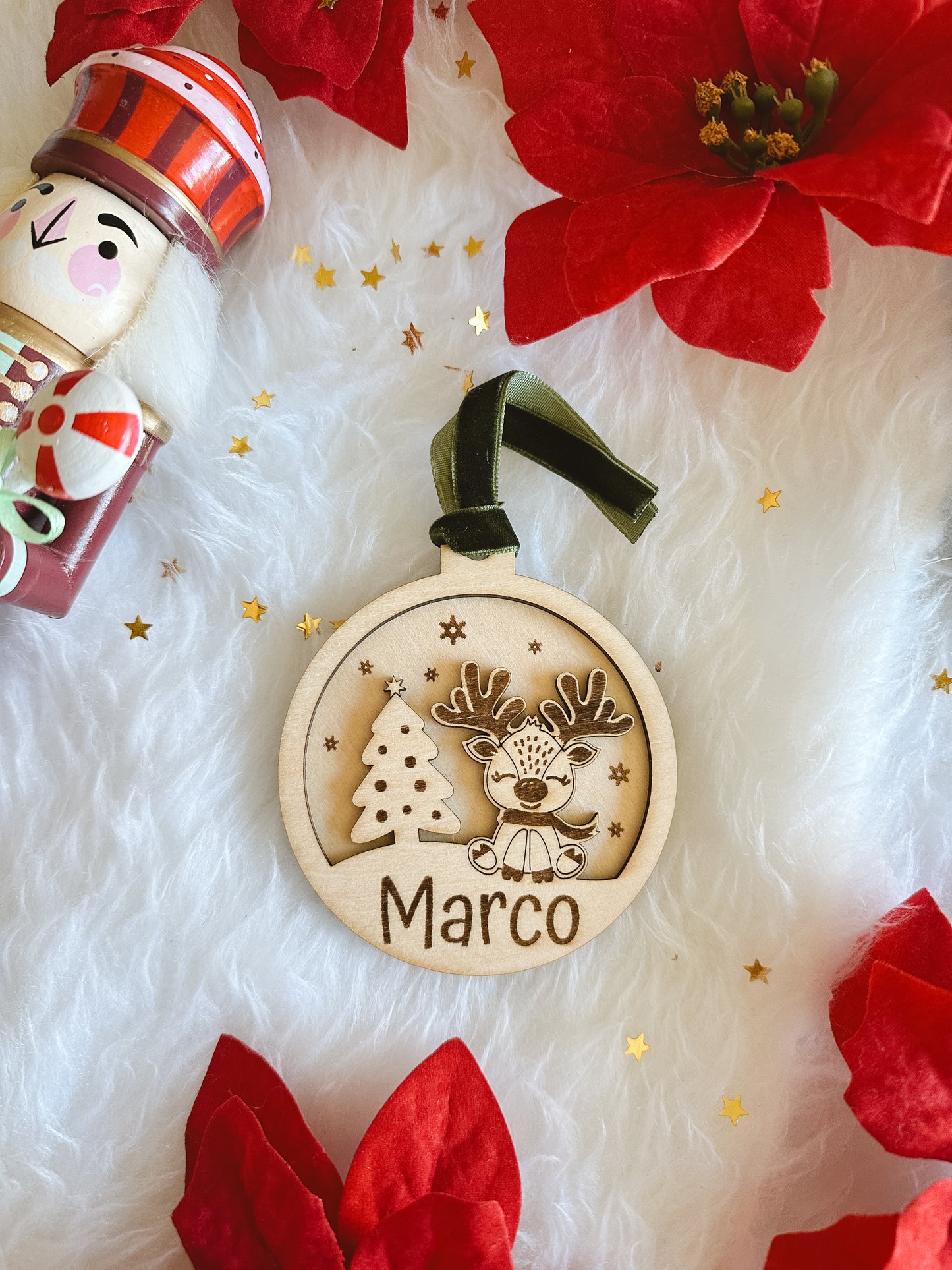 Bola Navidad Personalizada Reno 🎄