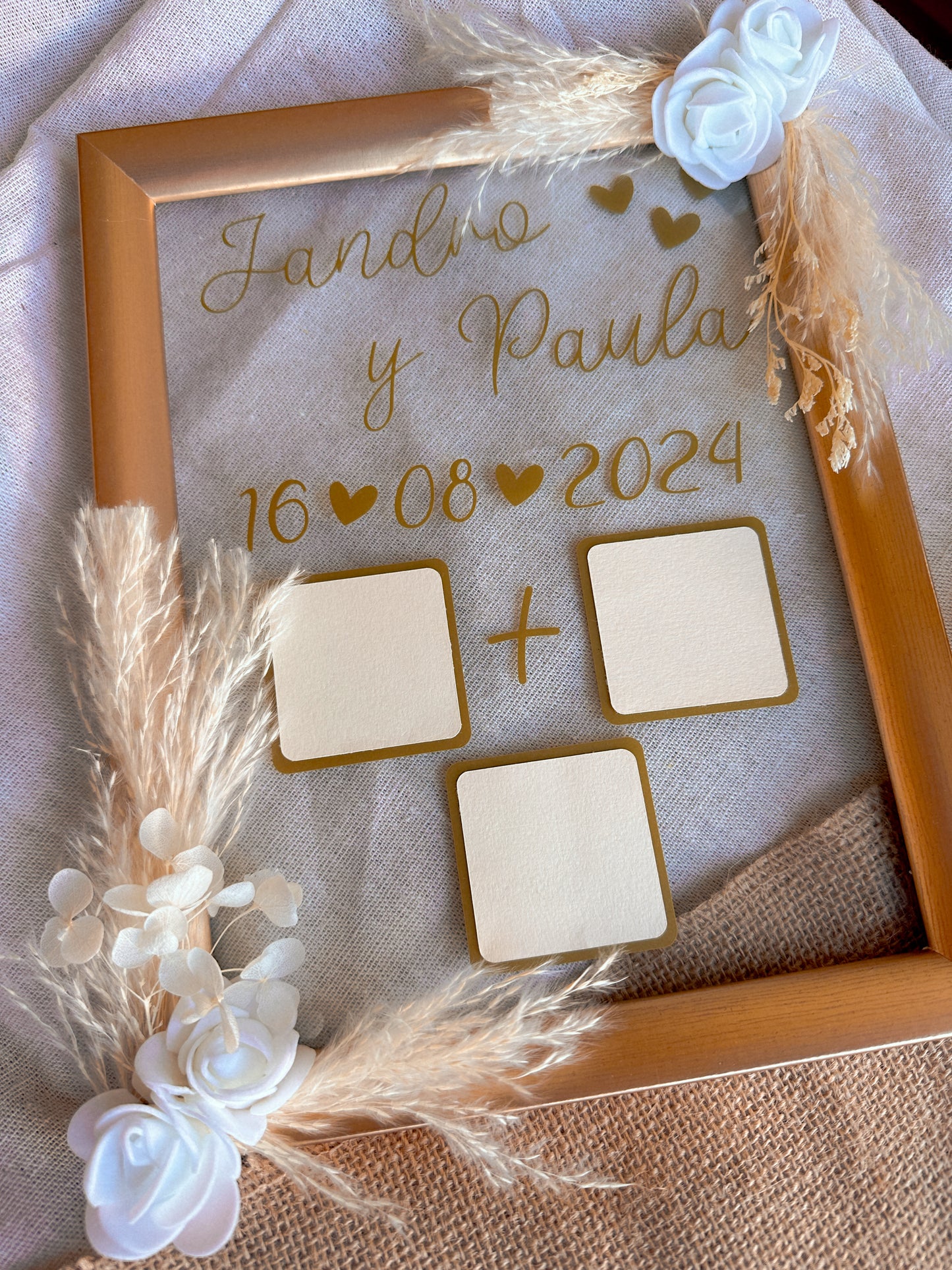 Cuadro Bodas - "Huellas Novios"
