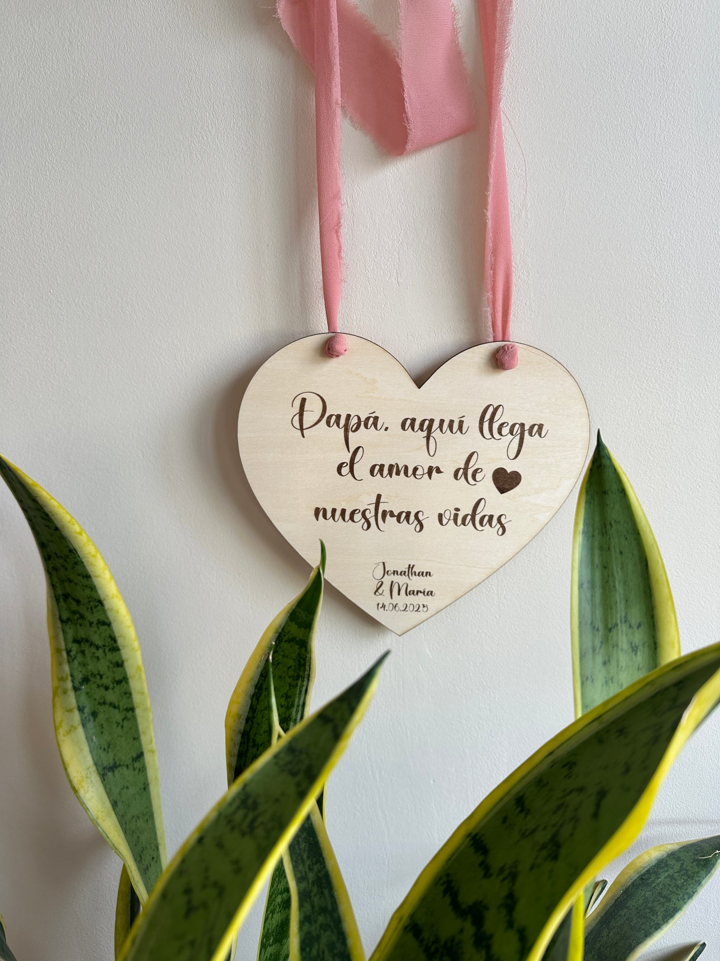 Cartel Pajes Madera ♥️