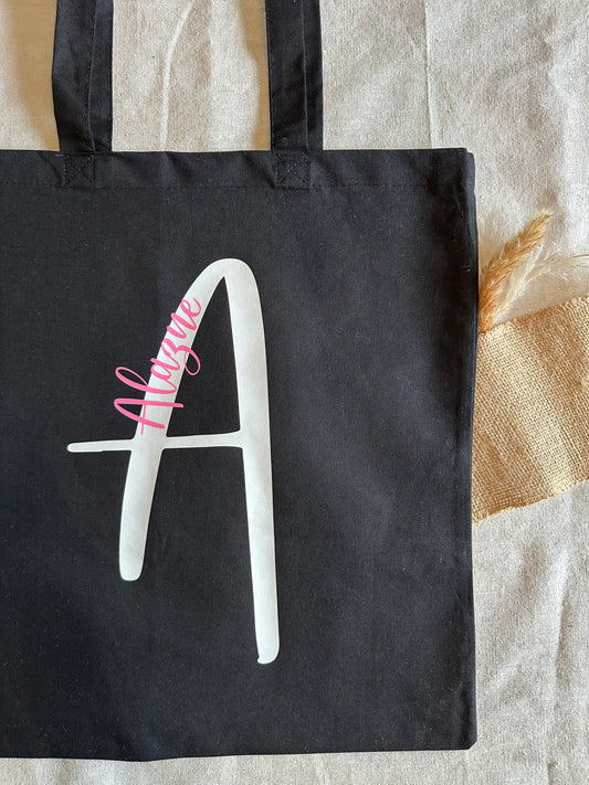 ToteBag - Initiale + Nom