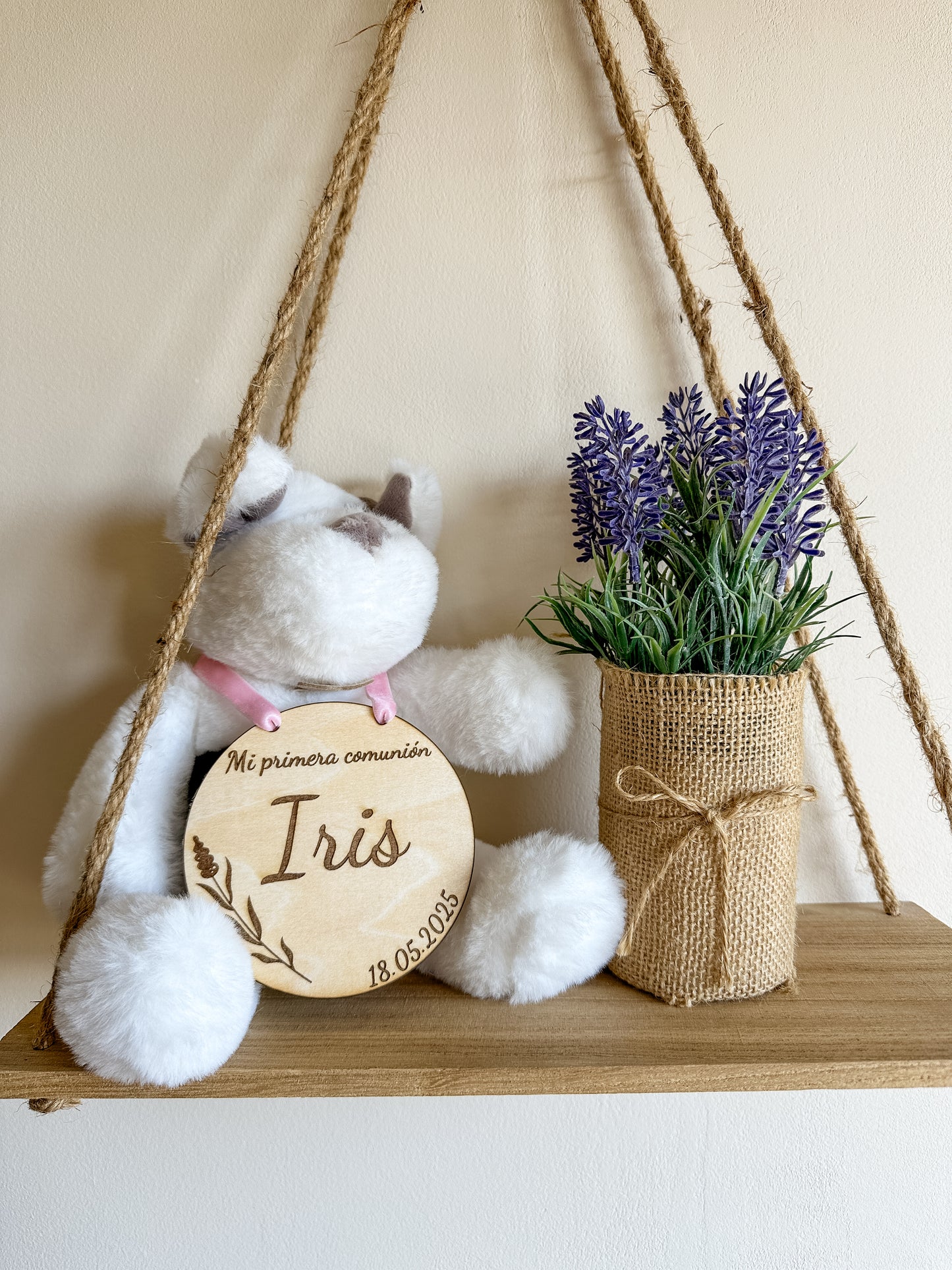 Cartel (Bienvenida/Silla) de madera personalizado