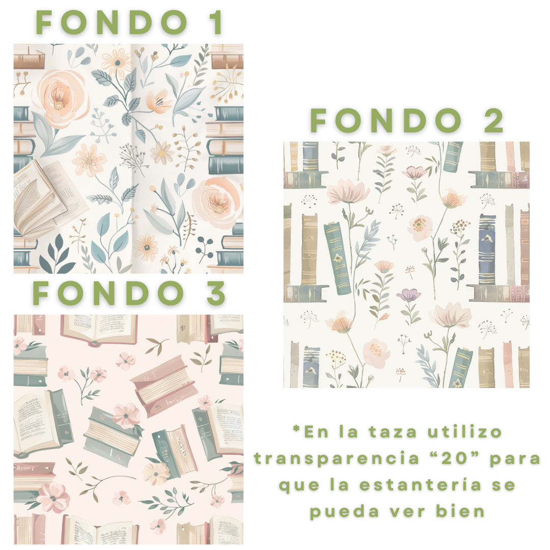 Taza Personalizada - Estantería Autores Favoritos 📚