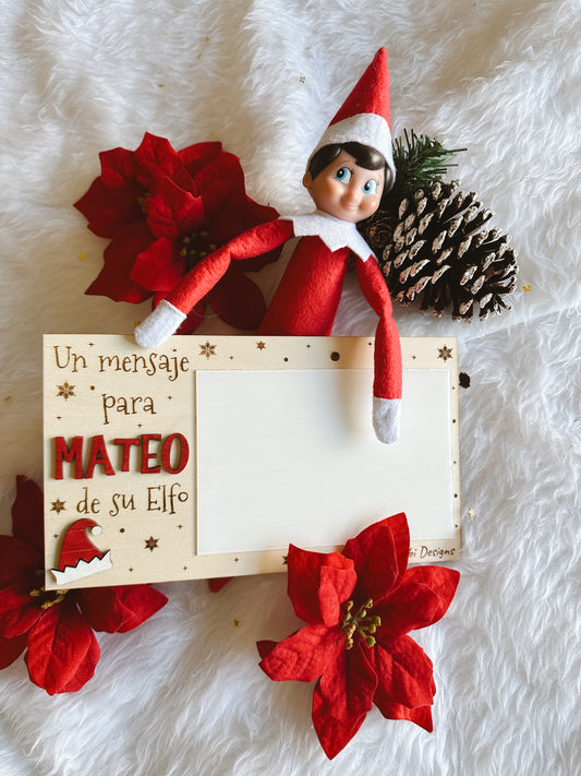 Cartel Elfo Navideño