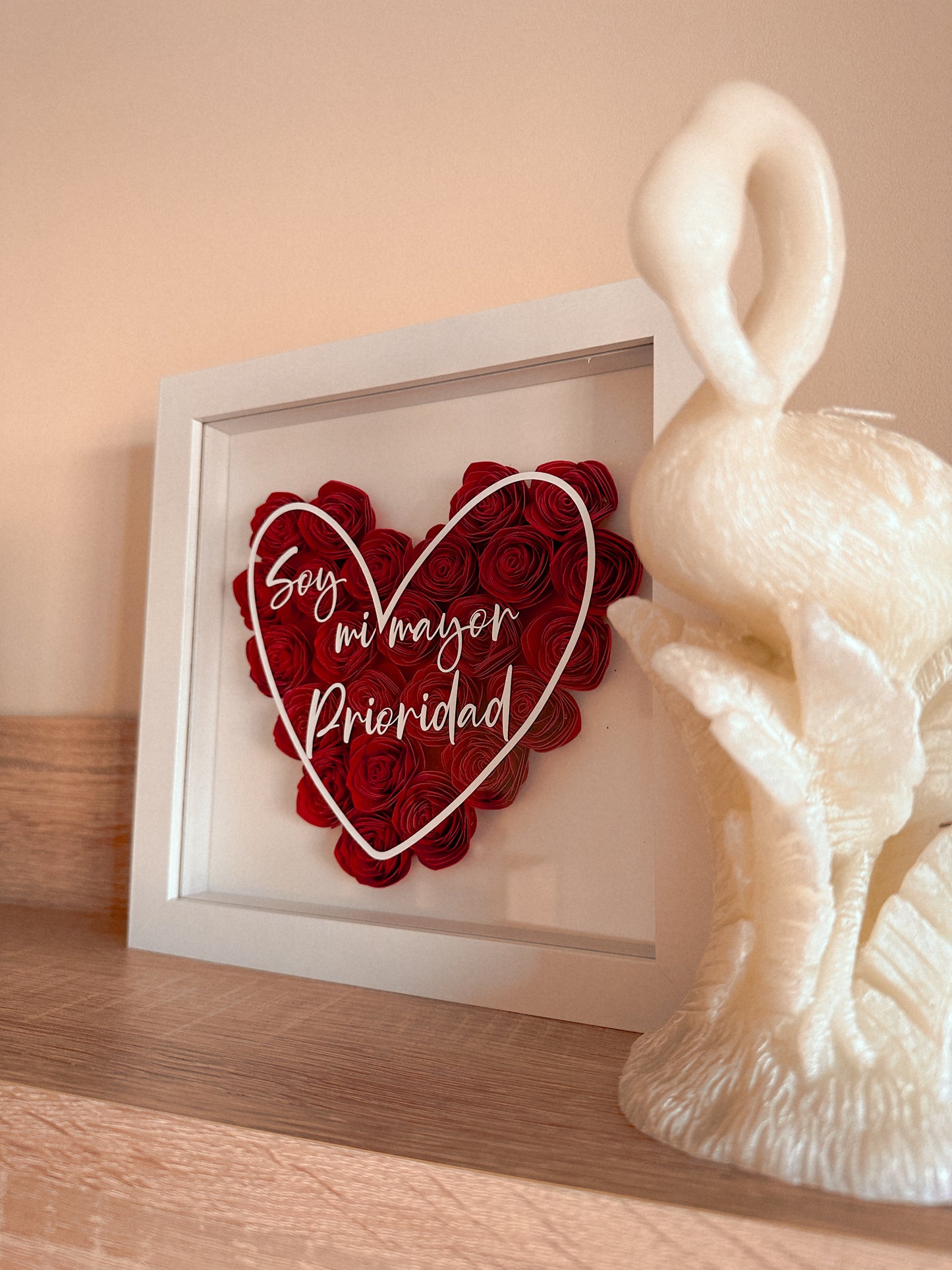 Cuadro Flores Personalizado 🌺 - Corazón