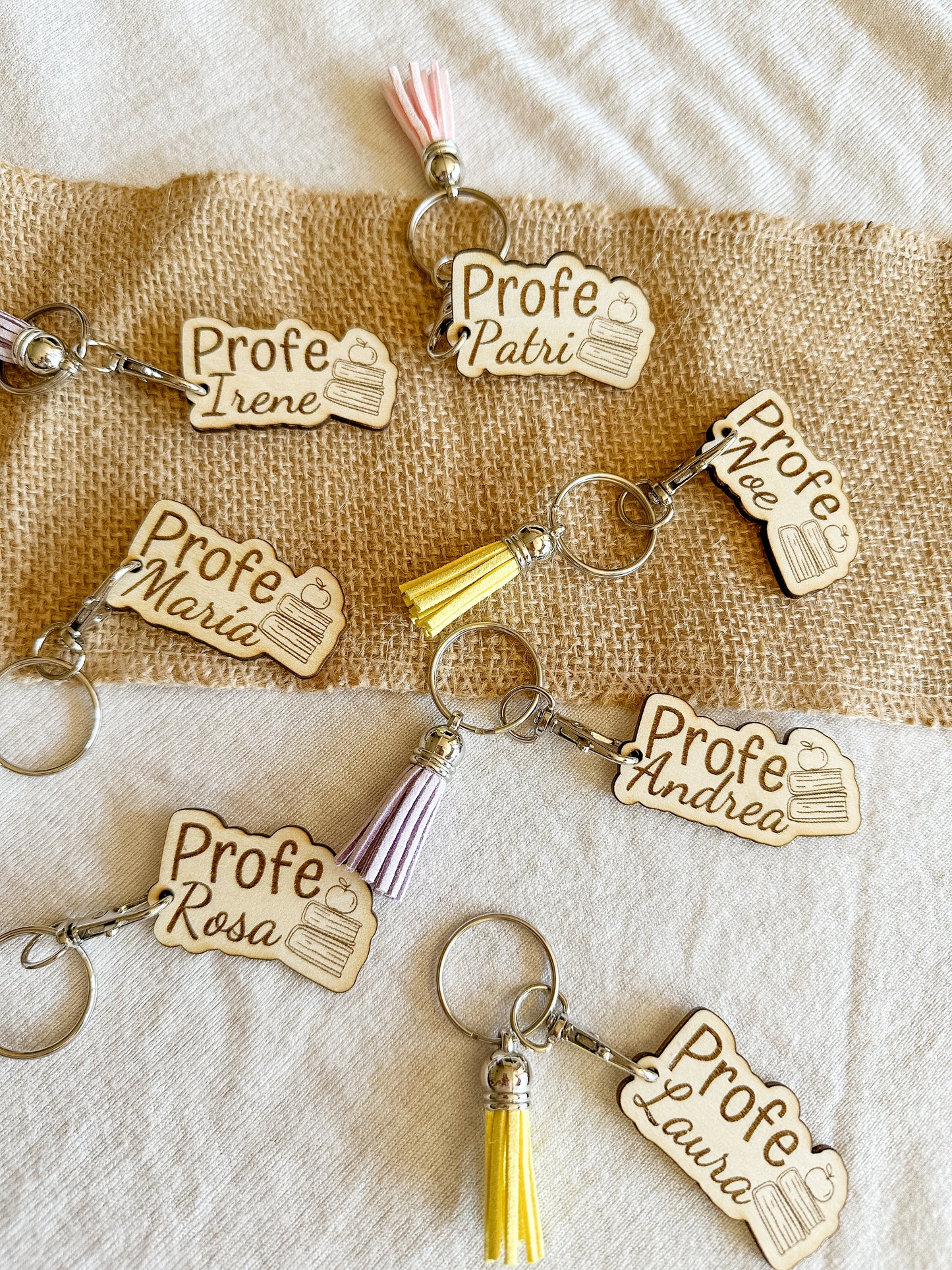 Llavero de madera personalizado