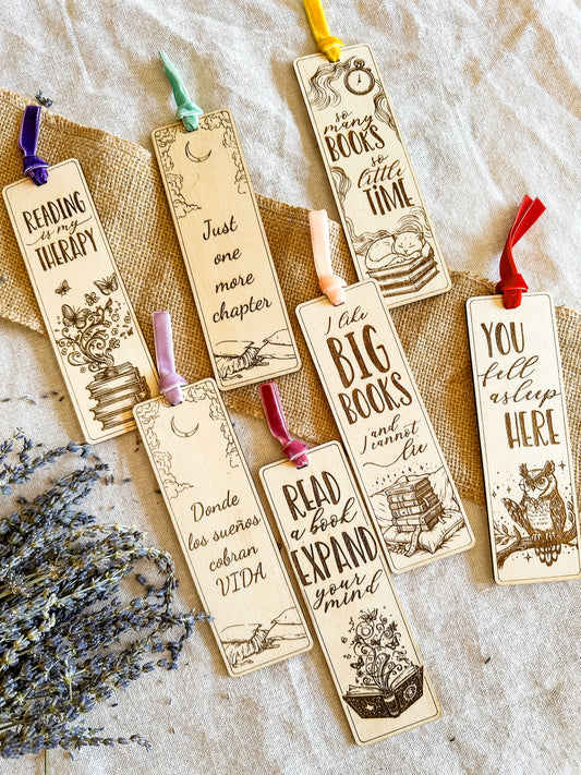 Marca páginas madera  ✨