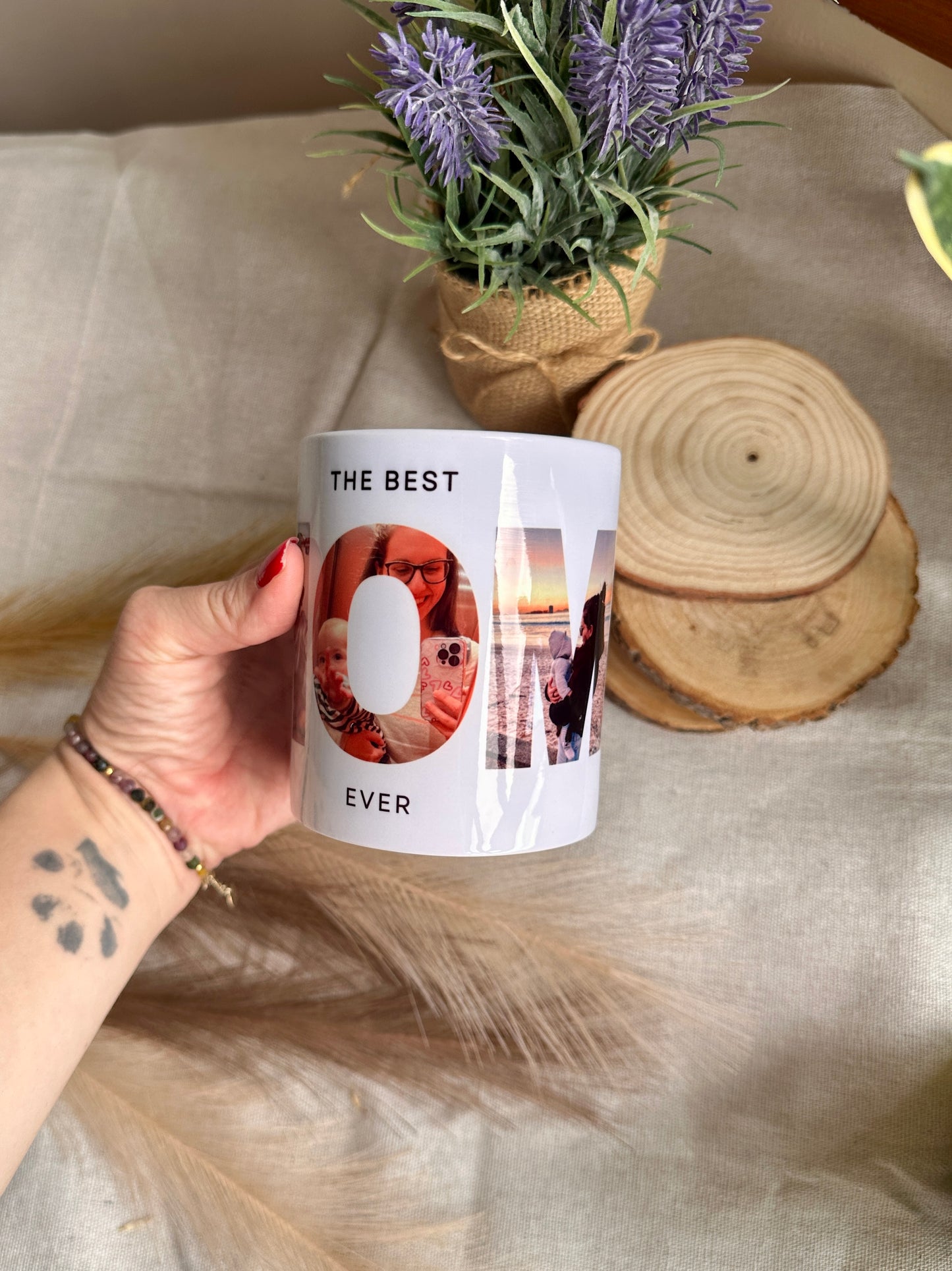 Taza Mejor Mamá / Papá + Fotos