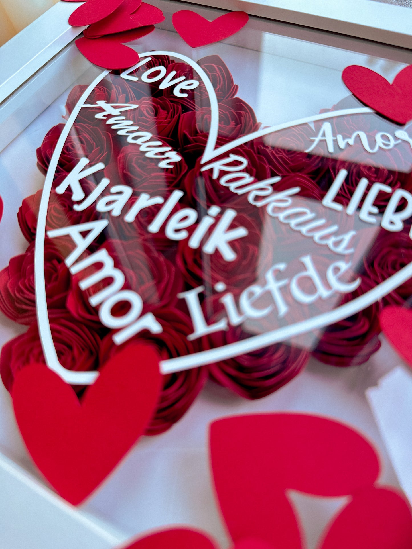 Cuadro Flores Personalizado 🌺 - Corazón