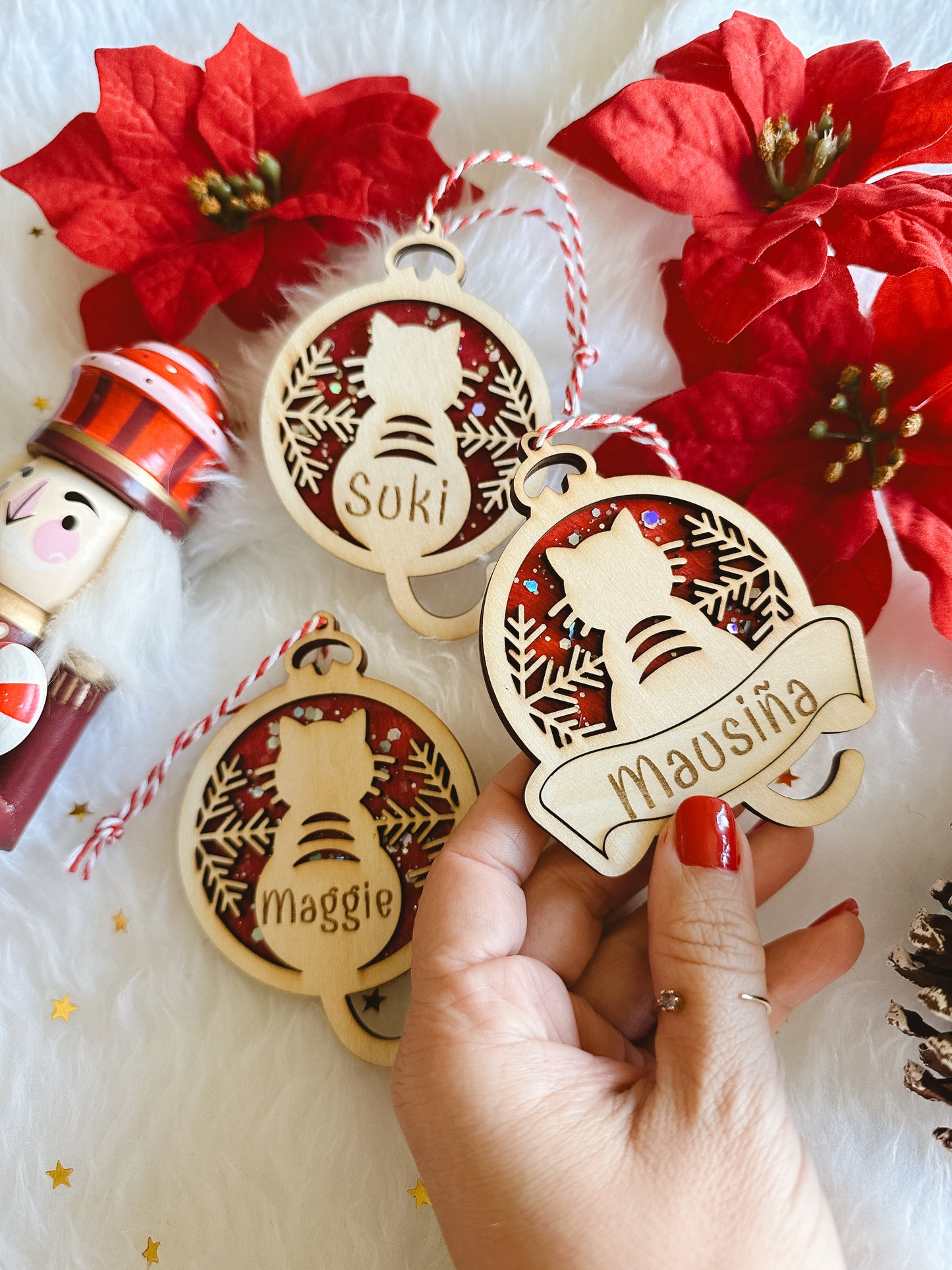 Bola Navidad Personalizada Gatito 🐱 🎄