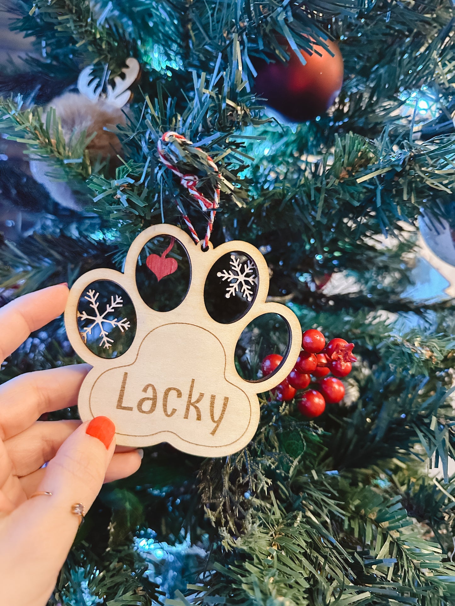 Bola Navidad Huella 🐾