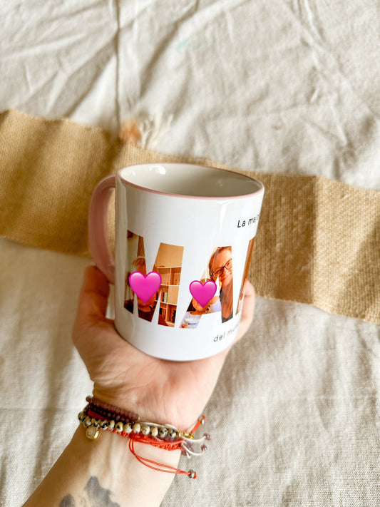 Taza Mejor Mamá / Papá + Fotos