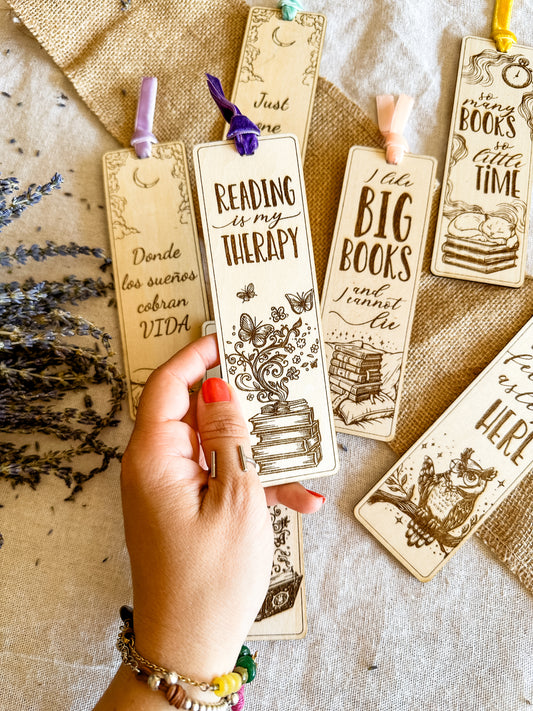 Marca páginas madera  ✨