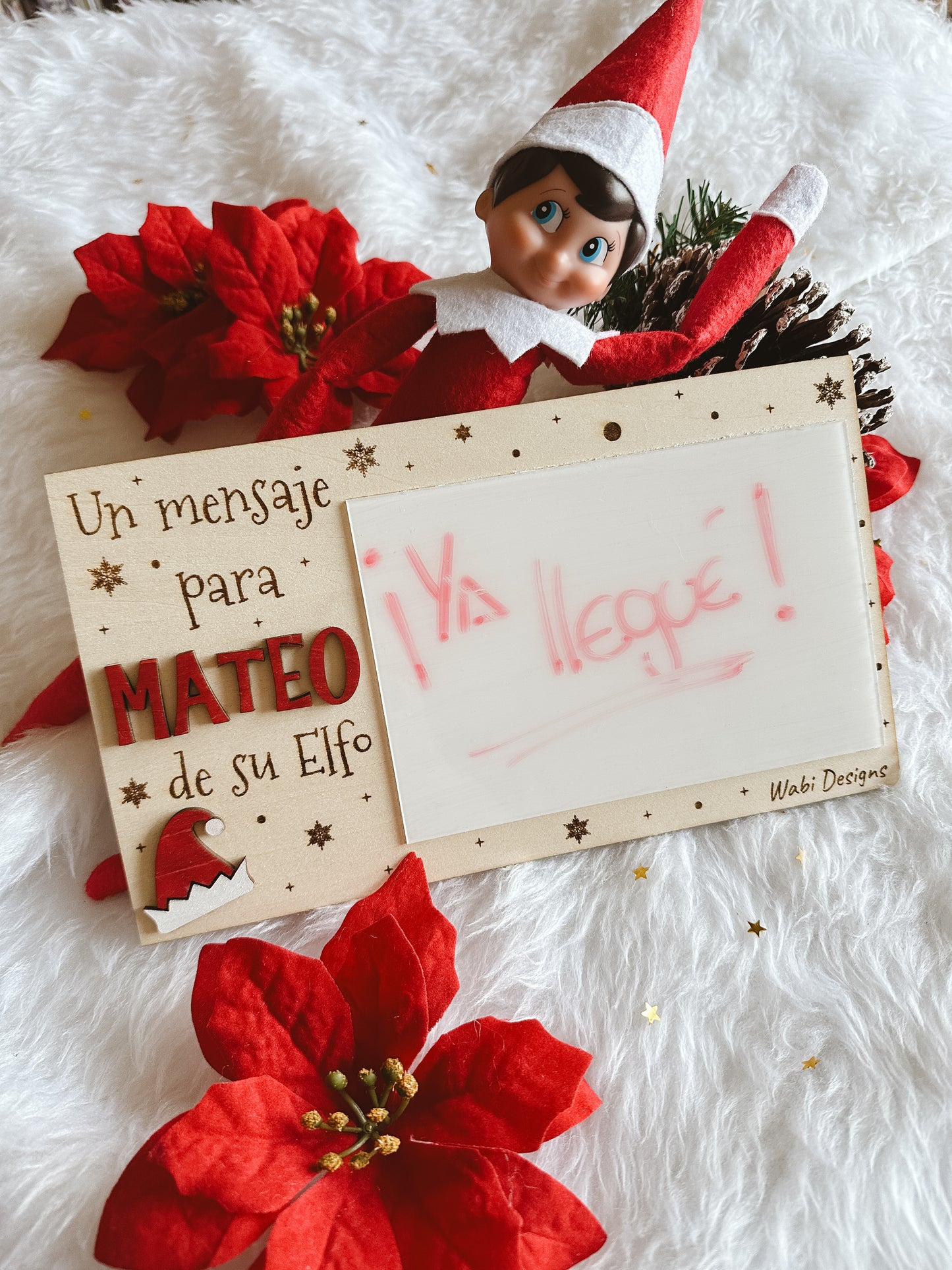 Cartel Elfo Navideño