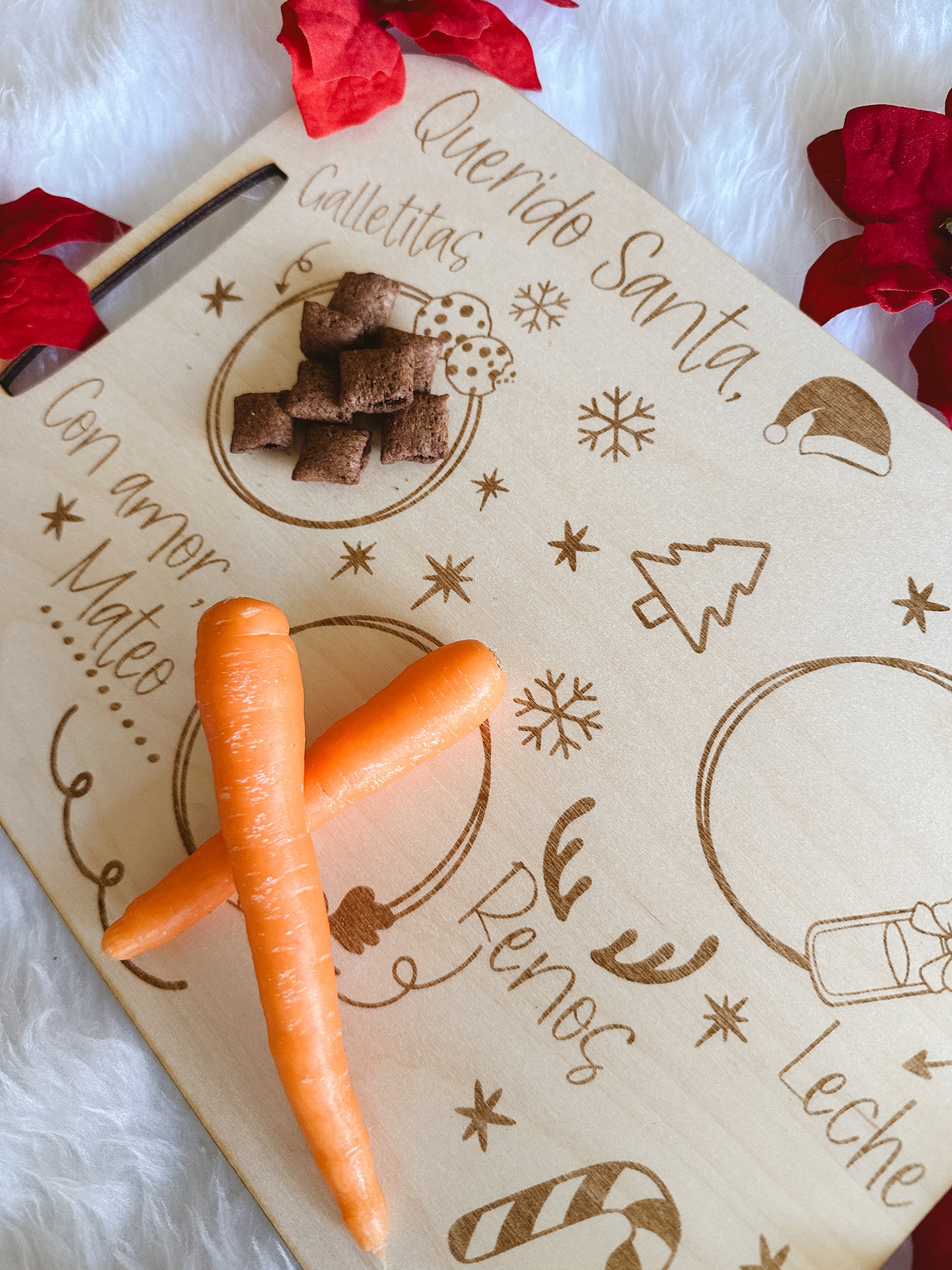 Bandeja para Papá Noel y Reyes Magos personalizada