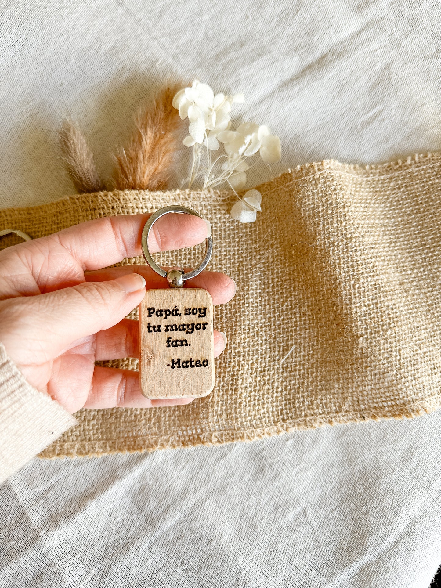 Llavero de madera personalizado 🔑