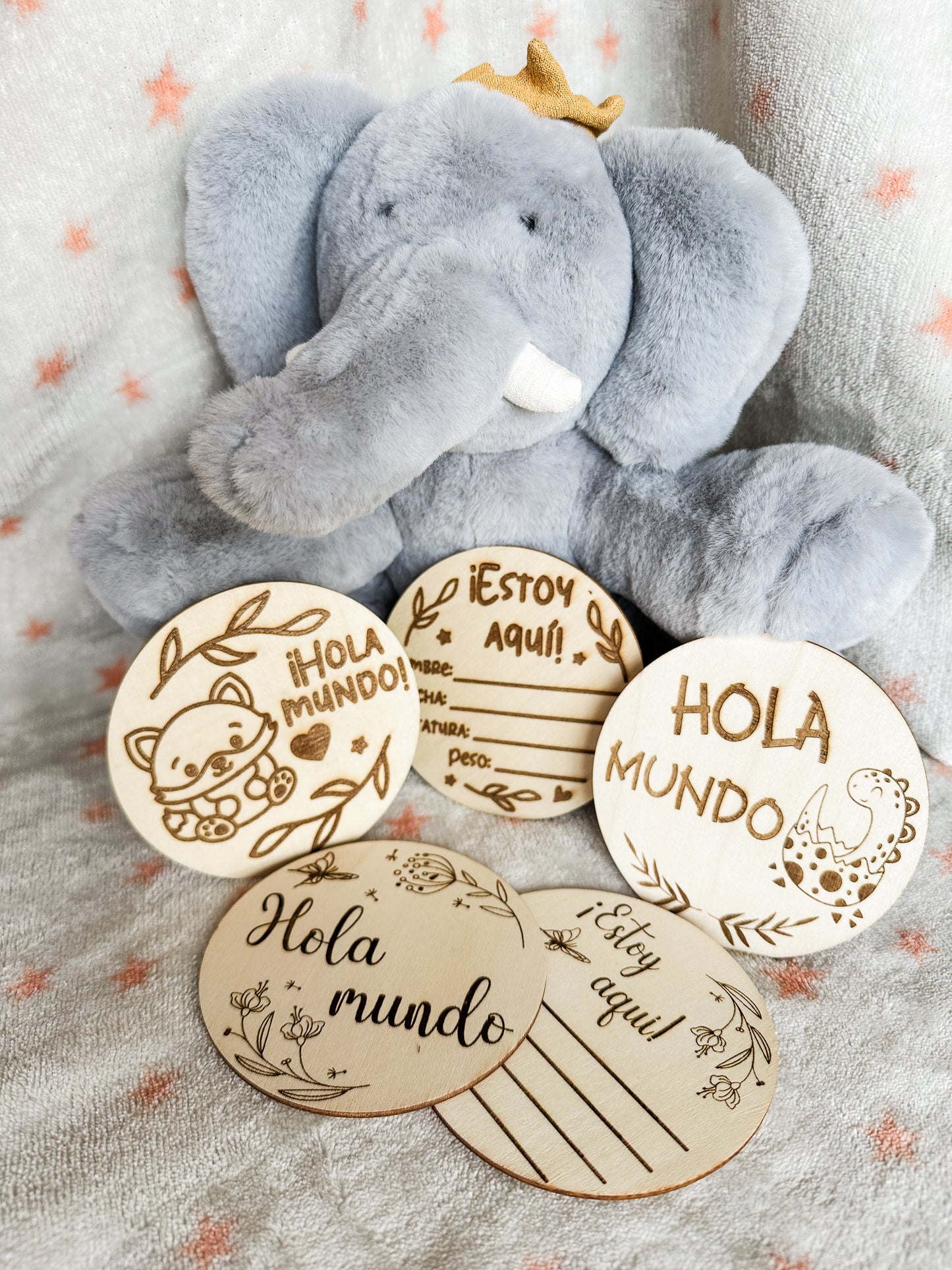 Placas Cumple Mes Bebé - Flores 🌼