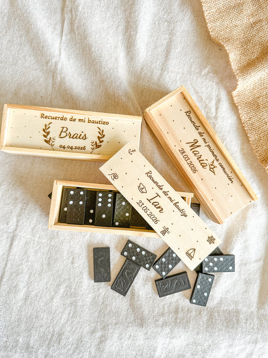 Dominó de madera personalizado ✨