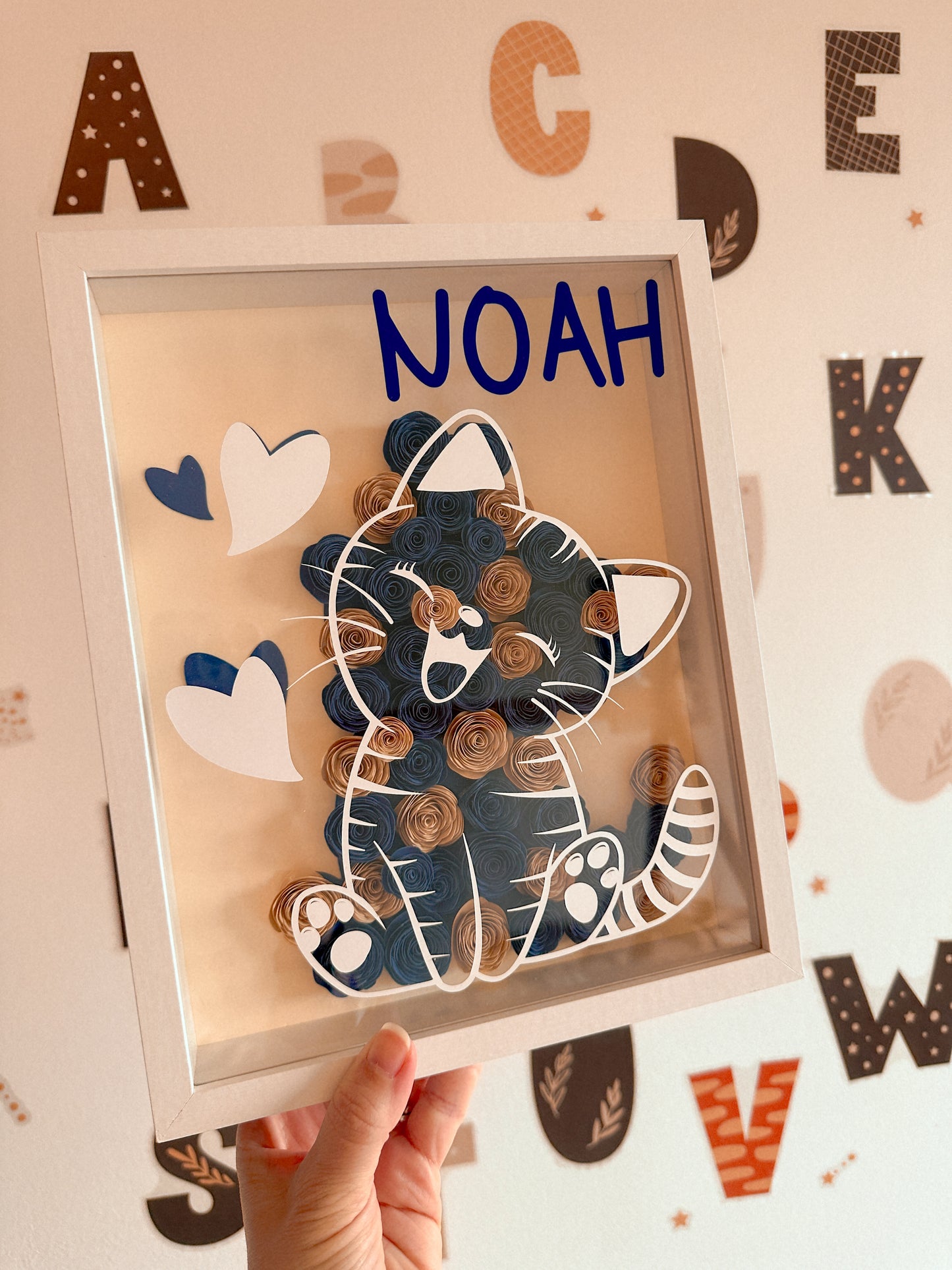 Cuadro Natalicio Personalizado 🐣🌸 - Flores