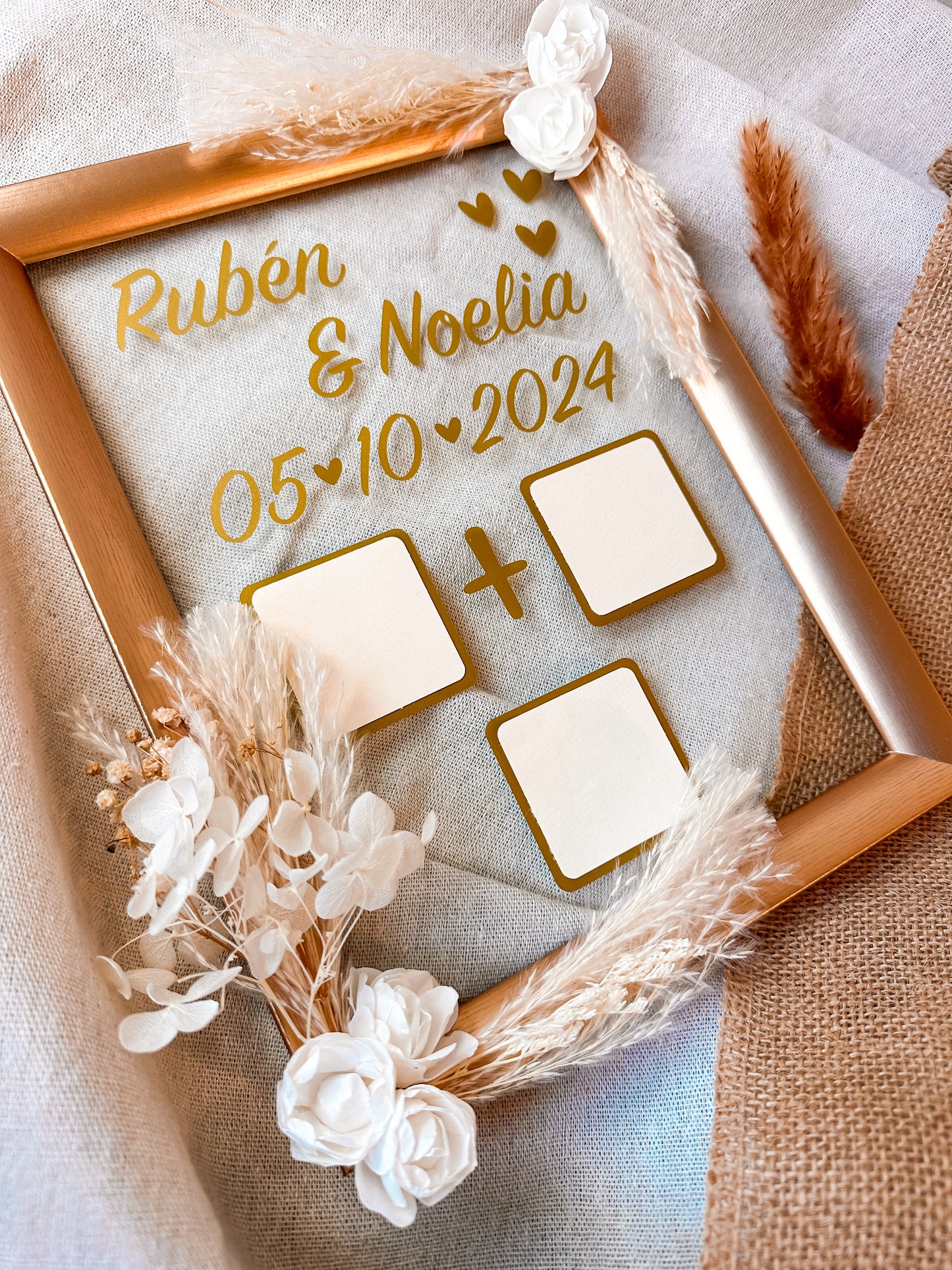 Cuadro Bodas - "Huellas Novios"