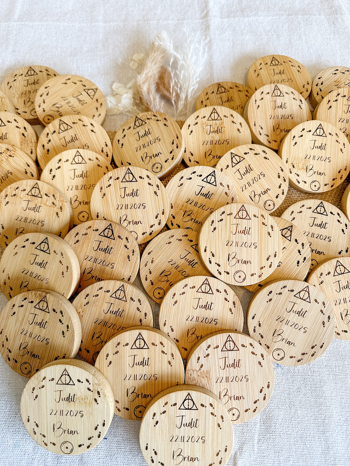 Abridor - Flor imantado madera personalizado 🧲