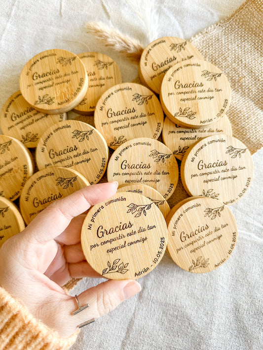 Abridor imantado madera personalizado 🧲