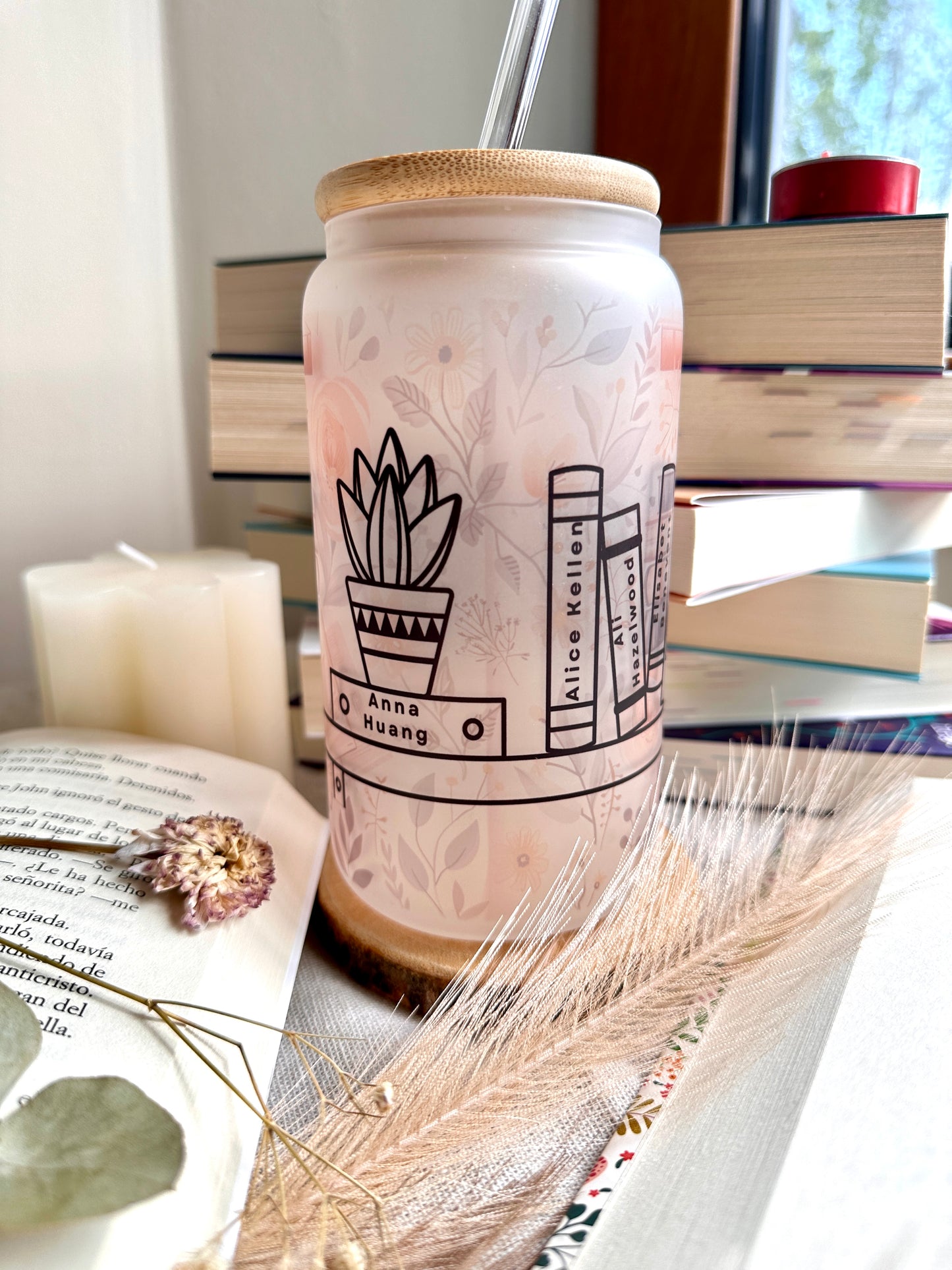 Vaso Personalizado Book Lovers - Autores Favoritos 📚