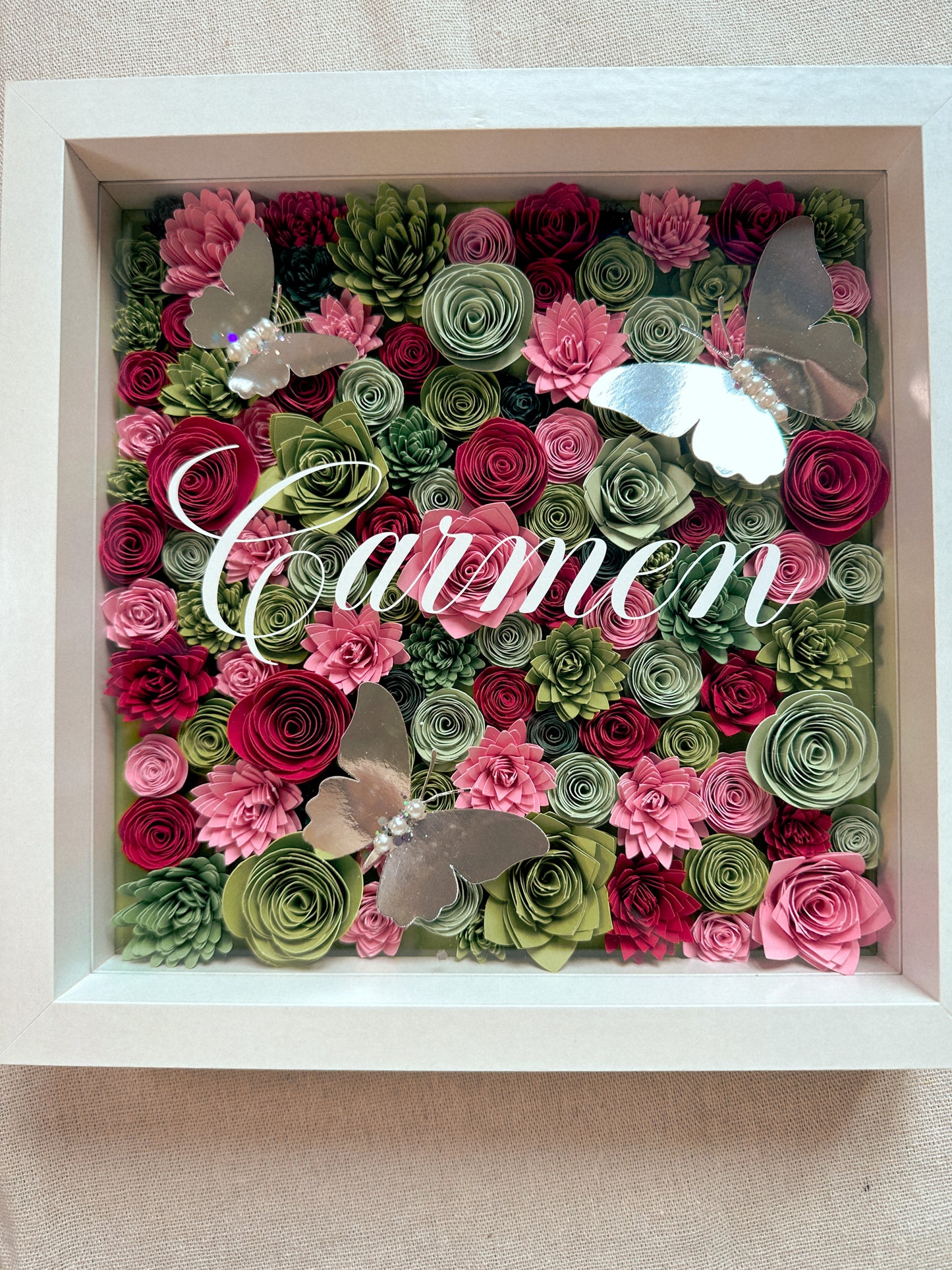 Cuadro Flores Personalizado 🌼 - Jardín