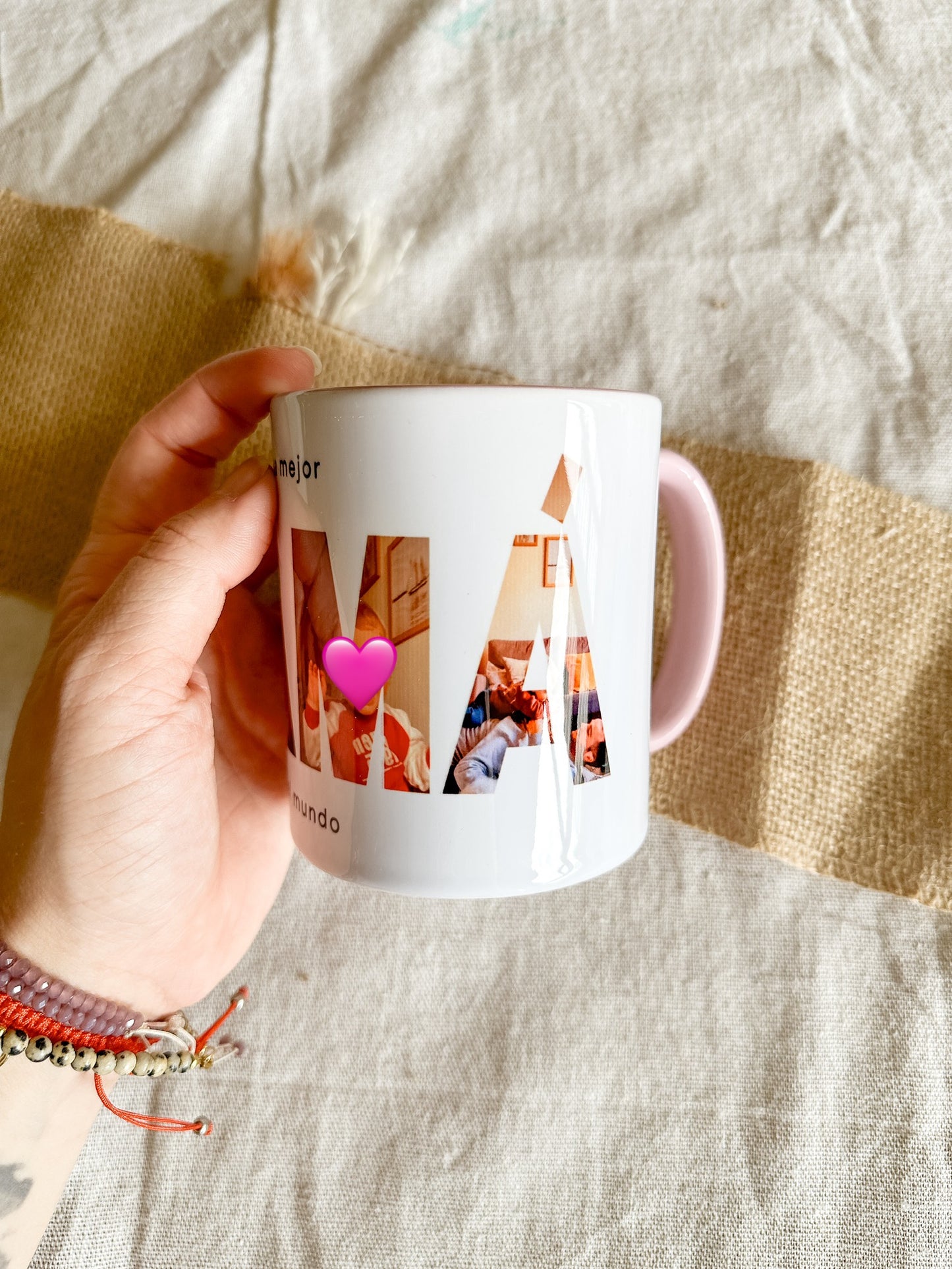 Taza Mejor Mamá / Papá + Fotos