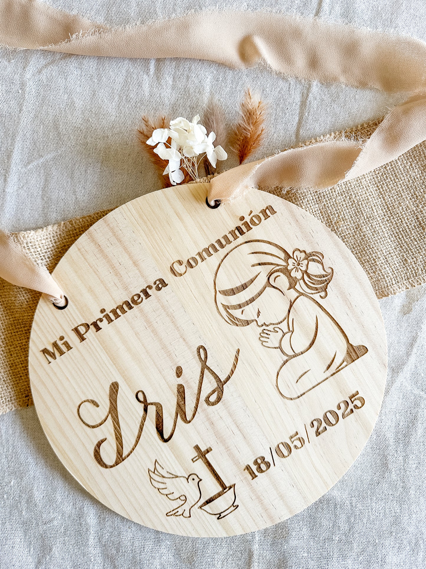 Cartel (Bienvenida/Silla) de madera personalizado