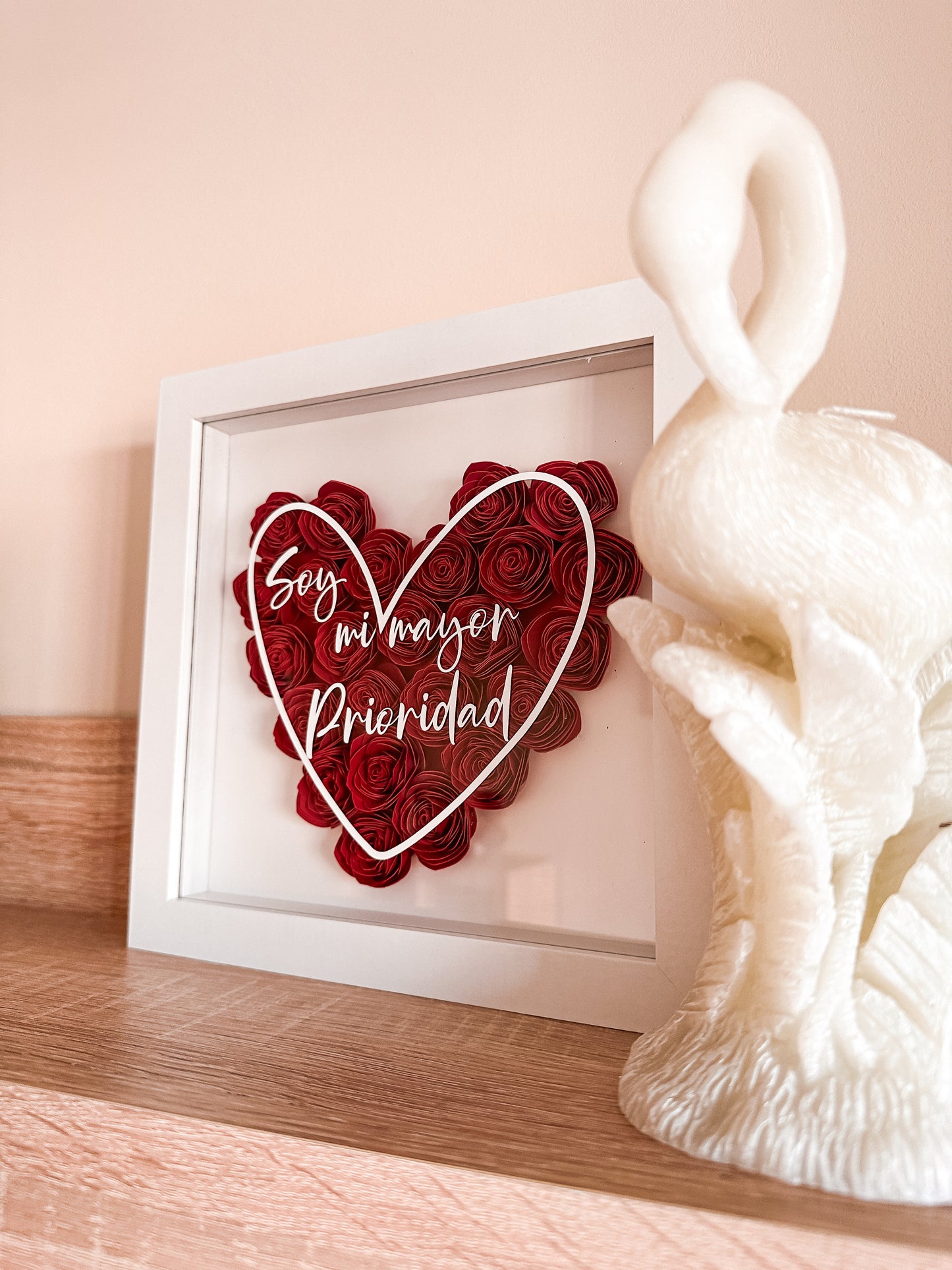 Cuadro Flores Personalizado 🌺 - Corazón