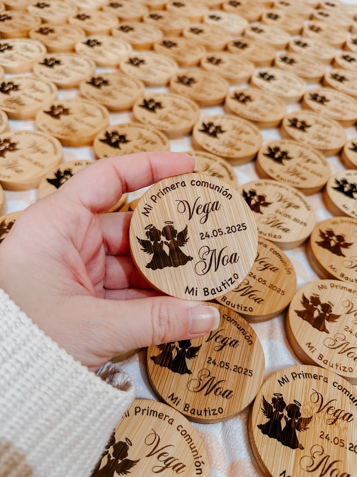 Abridor imantado madera personalizado 🧲