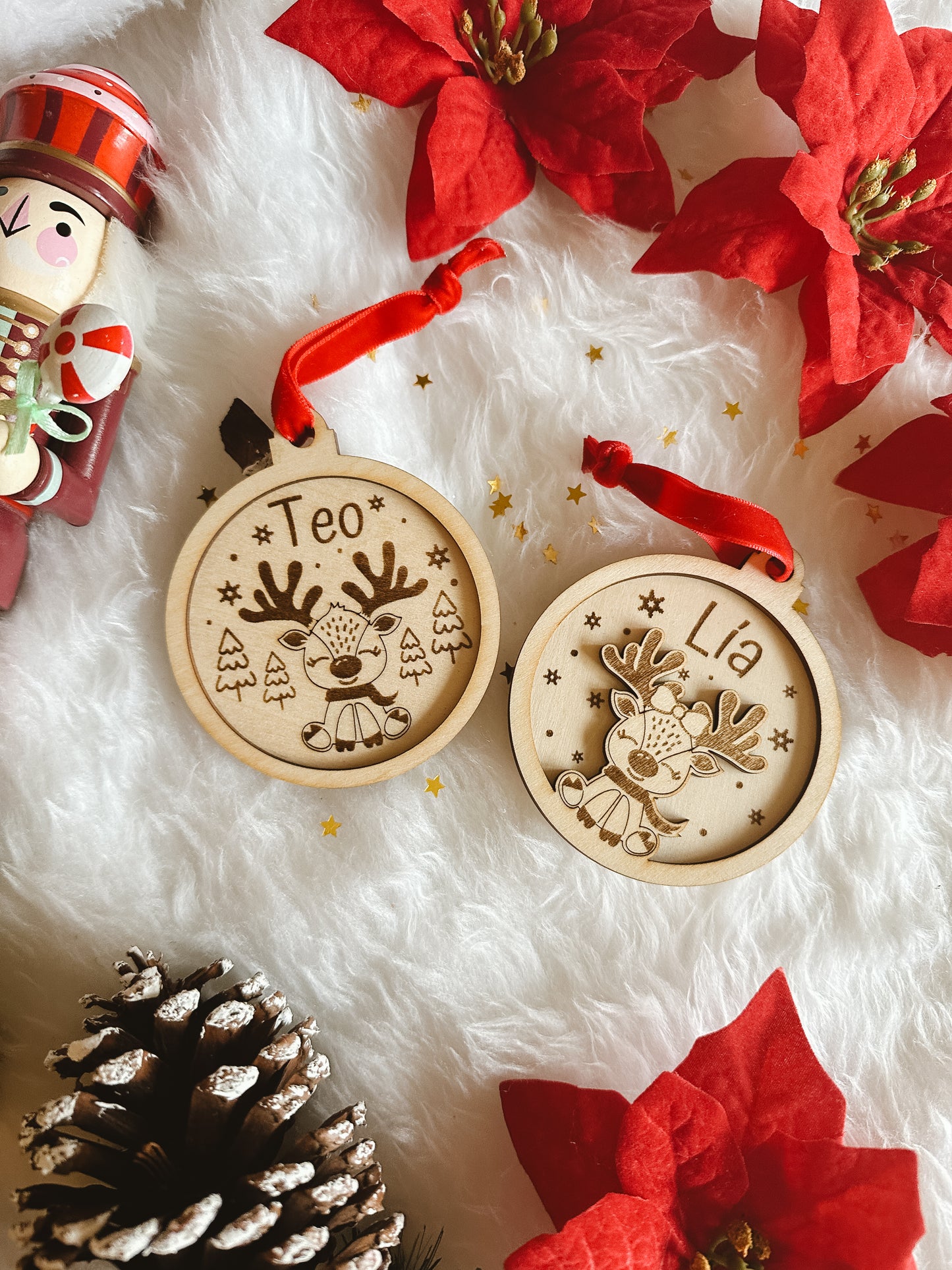Bola Navidad Personalizada Reno 🎄