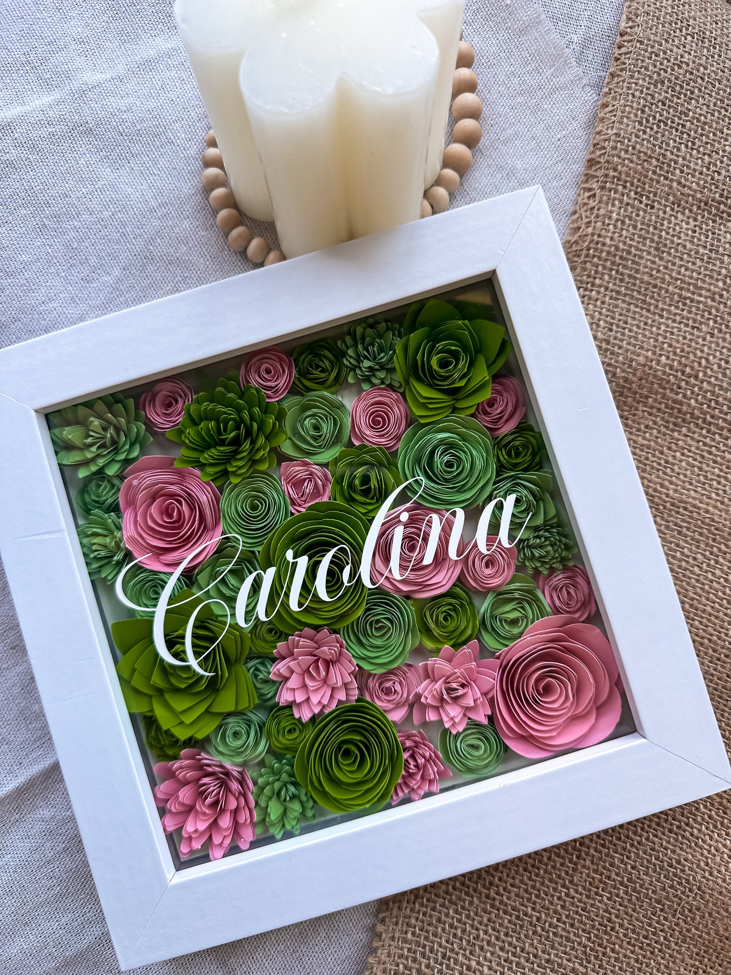 Cuadro Flores Personalizado 🌼 - Jardín