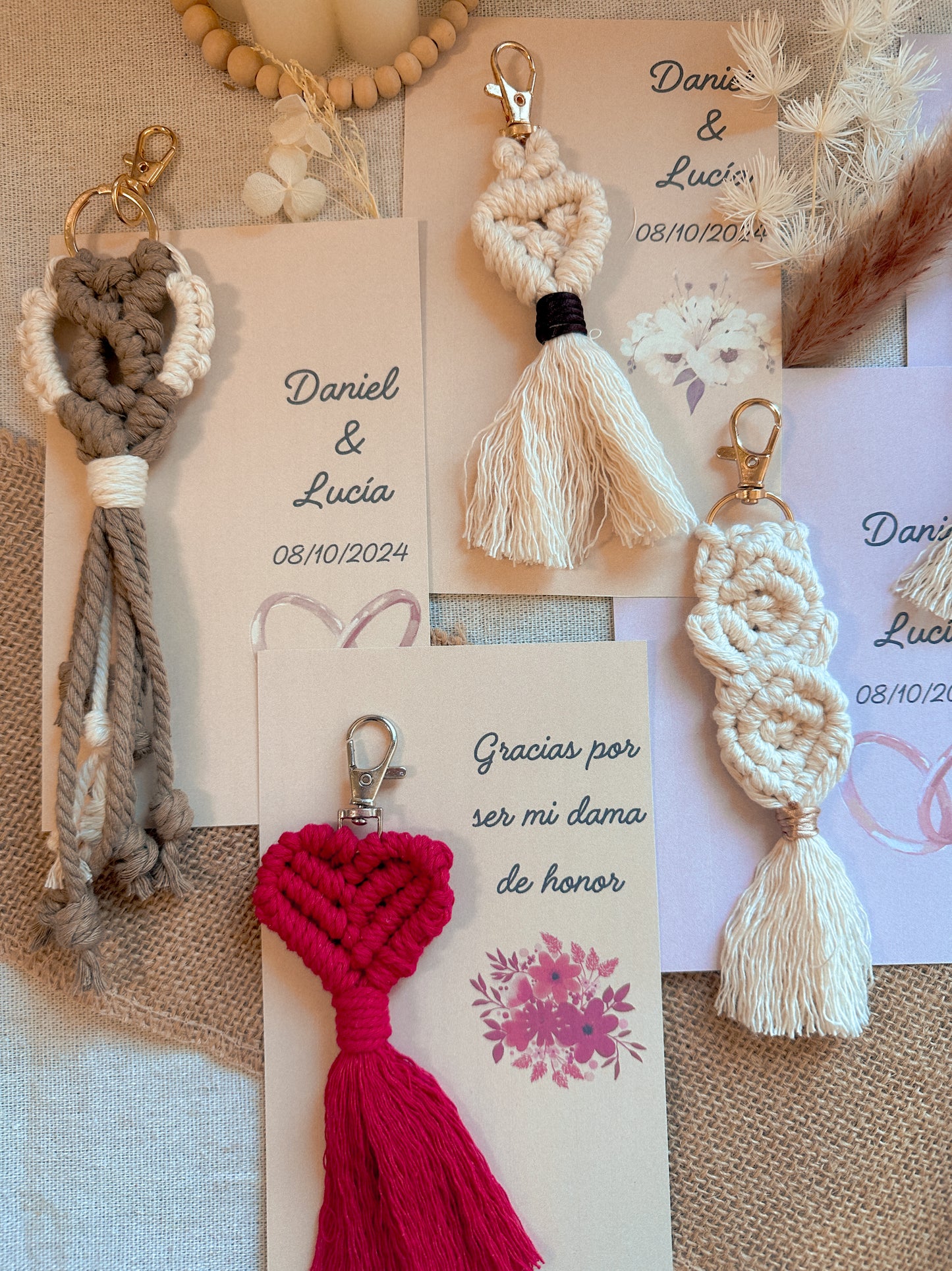 Llaveros Macramé 🧶