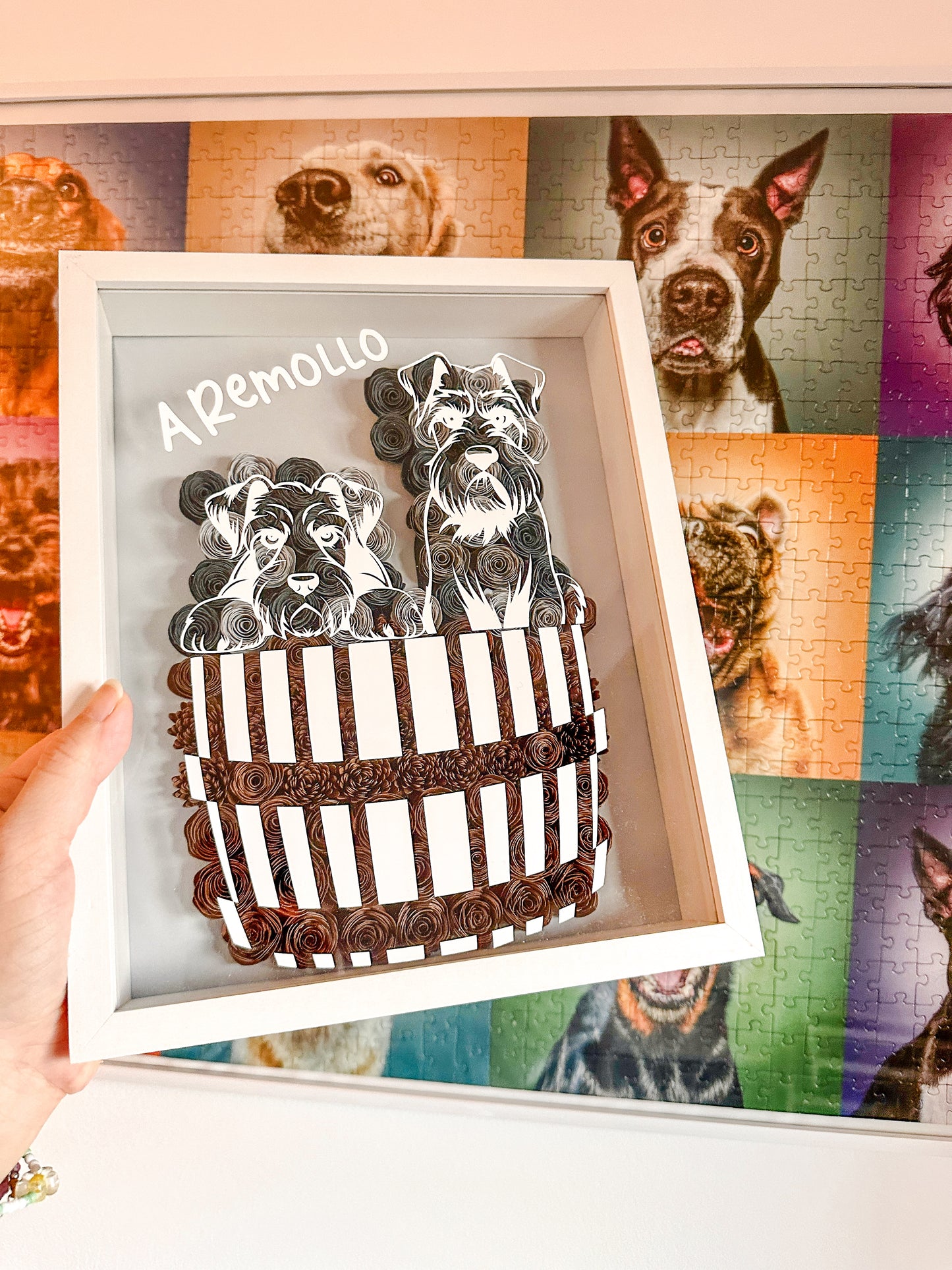 Cuadro Natalicio Personalizado 🐣🌸 - Flores