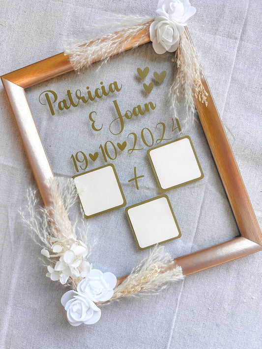 Cuadro Bodas - "Huellas Novios"