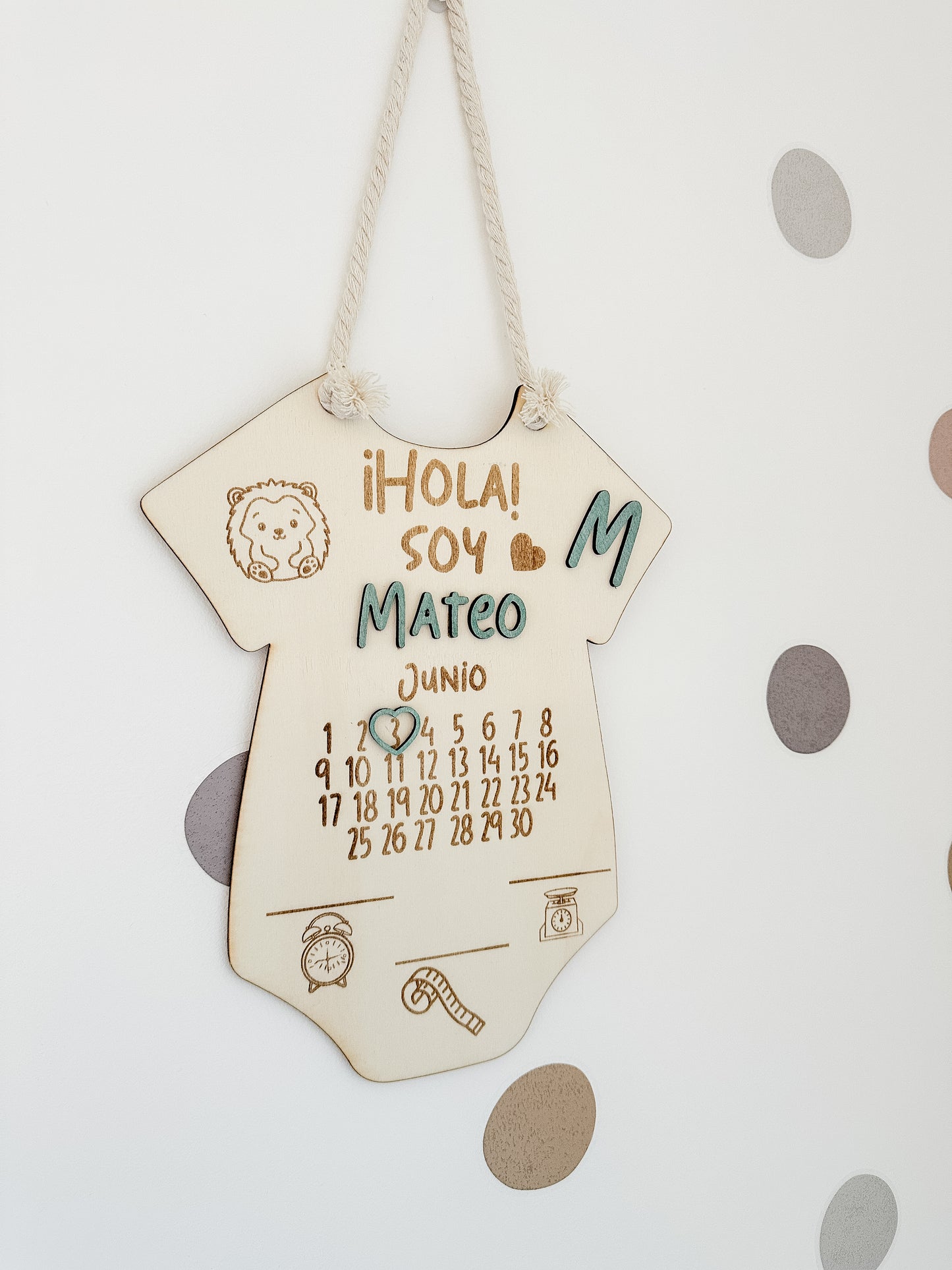 Natalicio bebé de madera 🐣