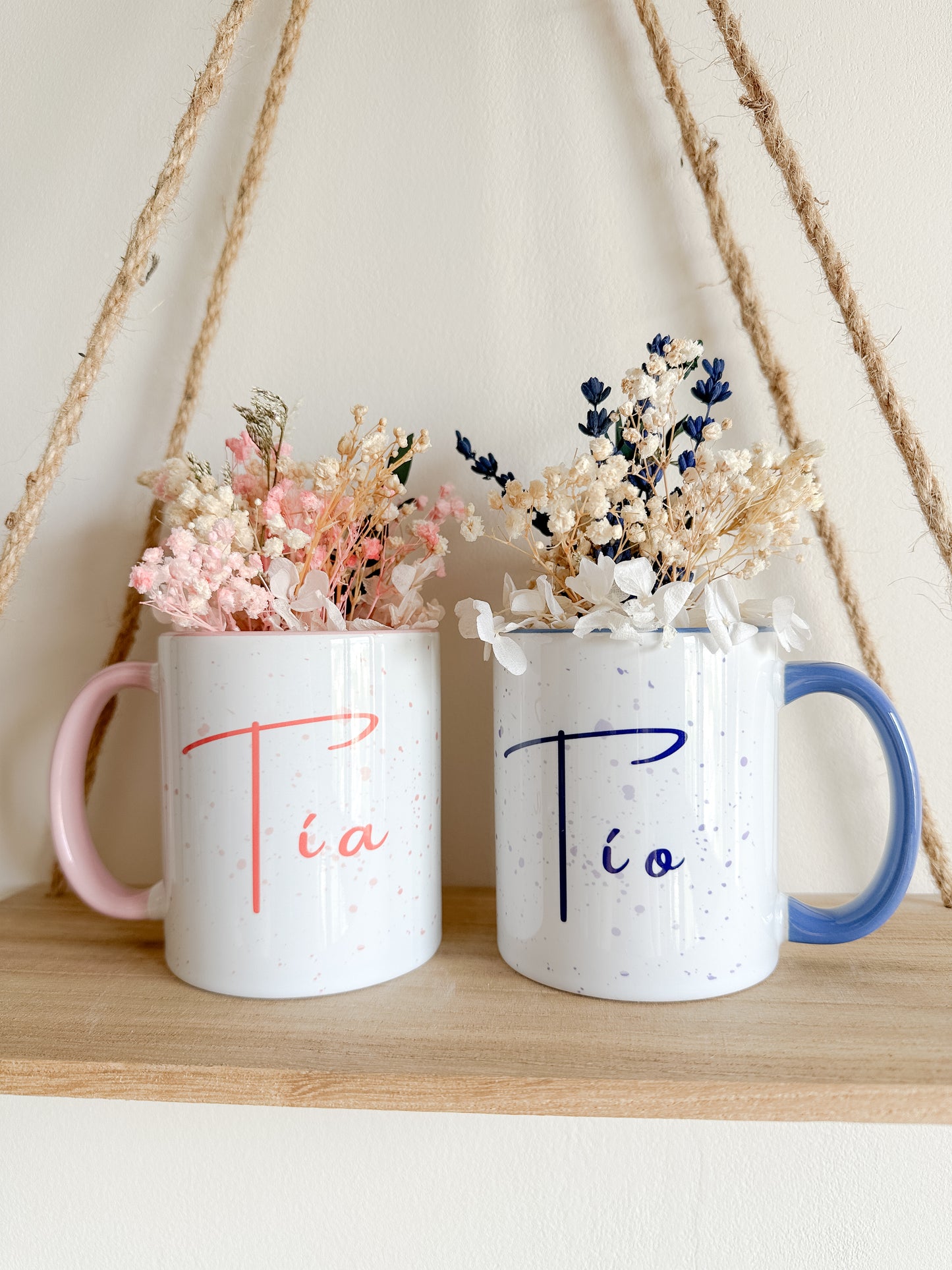 Taza flores preservadas 💐
