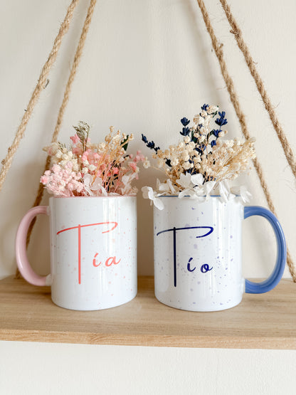Taza flores preservadas 💐
