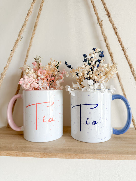 Taza flores preservadas 💐