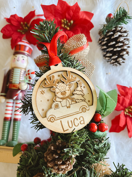 Bola Navidad Personalizada Reno 🎄