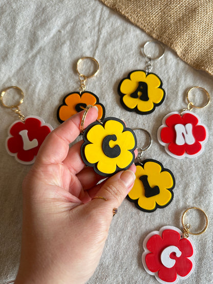 Llaveros personalizados inicial 🌼
