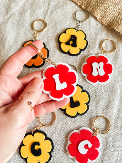 Llaveros personalizados inicial 🌼